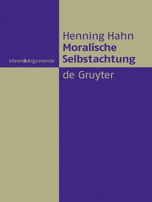 cover image of Moralische Selbstachtung